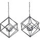 Malloy LED 25.5 inch Black Chandelier Ceiling Light